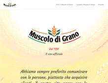 Tablet Screenshot of muscolodigrano.com